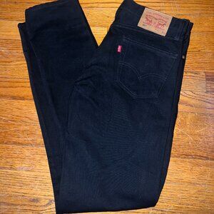 Levi's 511 Black Jeans 31x32 White Oak Cone Denim